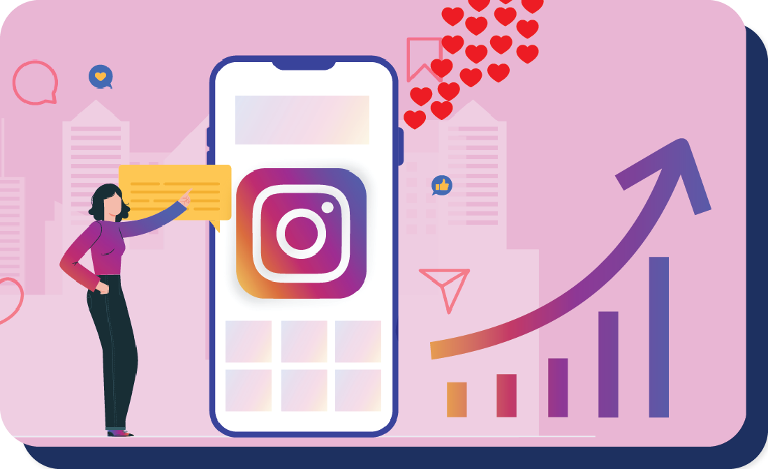 Instagram marketing strategy on mobile device